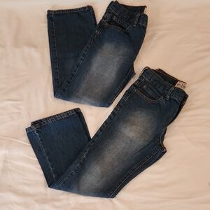 Place Boys Dark Blue Bootcut Jeans. Size 10